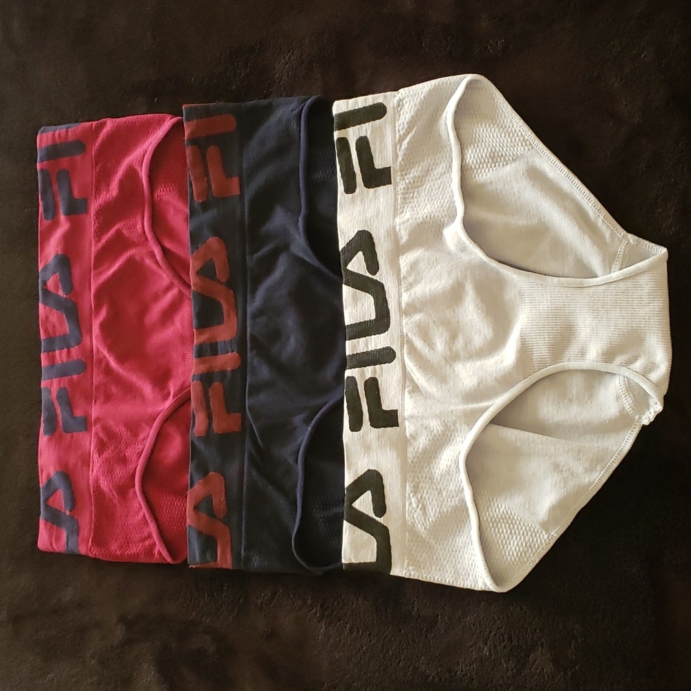 Fila Stretchable Sport Comfort Panties Set Lot 3Pcs Small S/P